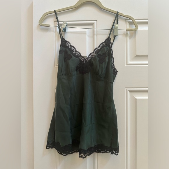 Goldhawk Green Silk Camisole Tank Top Size small - Picture 1 of 3